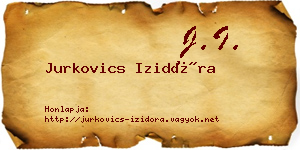 Jurkovics Izidóra névjegykártya